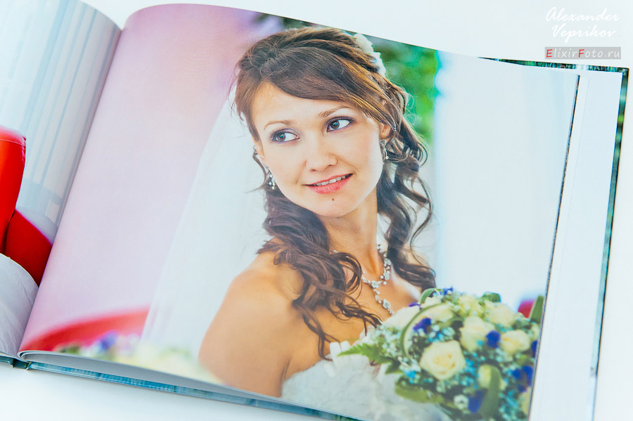 Полиграфическая фотокнига из свадебных фотографий в Набережных Челнах, фотограф Александр Веприков